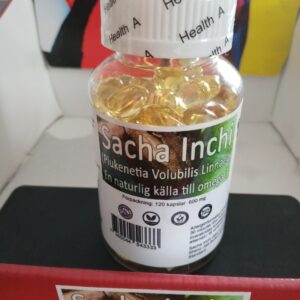 100% Sach Inchi vegan omega 3 600 mg 120 kapslar räcker i 2 månader