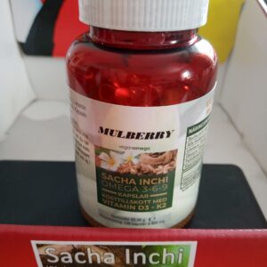 Sacha Inchi Omega 3 Veganolja D3 K2 vitaminer 120 kapslar  2 månader